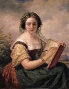 Huntington Daniel A Portrait of Mlle Rosina, A Jewess china oil painting artist